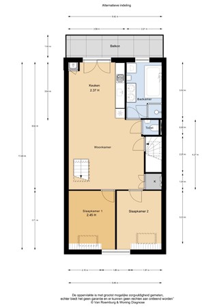 Floorplan - Jacob van Lennepkade 277-4, 1054 ZV Amsterdam